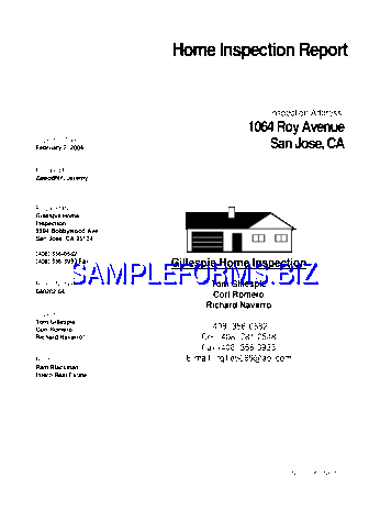 Home Inspection Report Sample 1 pdf free