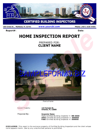 Home Inspection Report Sample 2 pdf free